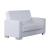 SM Armada Fabric/PU Sleeper Loveseat with Storage