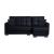 SM Armada Fabric/PU Reversible Chaise Sleeper Sectional Sofa