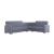 SM Armada Fabric/PU Reversible L-Shape Sleeper Storage Sectional Sofa