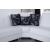 SM Armada Fabric/PU Reversible L-Shape Sleeper Storage Sectional Sofa with Chaise