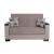 SM Armada X Fabric/PU Sleeper Loveseat with Storage