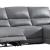 Hailey Leather/PVC Reclining Modular Loveseat