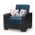 Armada X Fabric/PU Convertible Sleeping Arm Chair