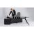 Arqus Veneer L-Shape Executive Desk with Tapering Desktop & Fixed Pedestal