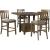 Flaybern Wood Extendable Dining Counter Set