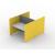 My Space Desk w/Acoustic Screens for 2 Persons, Composition 1
