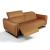 Atlante Leather Reclining Loveseat