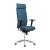 Aura Executive Chair w/Fixed Head Support; Adjustable Backrest & Seat, Synchronous Mechanism 5 Fixating Positions (Polished Aluminium Base)