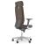 Aura Executive Chair w/Fixed Head Support; Adjustable Backrest & Seat, Synchronous Mechanism 5 Fixating Positions (Polished Aluminium Base)
