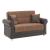 Avalon New Fabric/Leatherette Convertible Loveseat