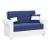 Avalon New Fabric/Leatherette Convertible Living Set