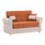 Avalon New Fabric/Leatherette Convertible Living Set
