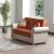 Avalon New Fabric/Leatherette Convertible Loveseat