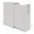 Boxi Office Lockable Storage Tower w/1 Shelf, 2 Metal Shelves, 2 Small Drawers & USB Port, Left Hand