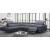 Axel Top Grain Leather Match Sectional w/Recliner, Left Arm Chaise Facing