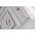 Azure Wood/Marble Media Chest w/2 Doors & Drawer