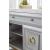 Azure Wood/Marble Media Chest w/2 Doors & Drawer