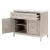 Azure Wood/Marble Media Chest w/2 Doors & Drawer