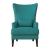 Avina Fabric Accent Chair w/ Kidney Pillow
