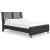 Danziar MDF/Wood Veneer Slat Panel Bed w/Footboard, Full Size