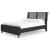 Danziar MDF/Wood Veneer Slat Panel Bed w/Footboard, Full Size