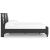 Danziar MDF/Wood Veneer Slat Panel Bed w/Footboard, Full Size