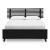 Danziar MDF/Wood Veneer Slat Panel Bed w/Footboard, Queen Size