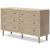 Cielden MDF/Plywood Double Dresser w/6 Drawers