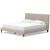 Cielden Fabric Low Profile Bed, King Size