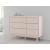 Wistenpine Fabric/MDF Upholstered Panel Storage Kid's Bedroom Set w/2 Drawers