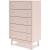 Wistenpine Fabric/MDF Upholstered Panel Storage Kid's Bedroom Set w/2 Drawers