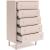 Wistenpine Fabric/MDF Upholstered Panel Storage Kid's Bedroom Set w/2 Drawers