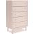 Wistenpine Fabric/MDF Upholstered Panel Storage Kid's Bedroom Set w/2 Drawers