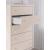 Wistenpine Fabric/MDF Upholstered Panel Storage Kid's Bedroom Set w/2 Drawers