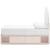 Wistenpine Fabric/MDF Upholstered Panel Storage Kid's Bedroom Set w/2 Drawers