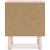 Wistenpine Fabric/MDF Upholstered Panel Storage Kid's Bedroom Set w/2 Drawers