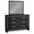 Ashley SM Kaydell PU/Wood Panel Storage Bedroom Set w/LED Lighting, Queen Size