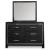 Ashley SM Kaydell PU/Wood Panel Bedroom Set w/LED Lighting, Queen Size
