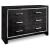 Ashley SM Kaydell PU/Wood Panel Storage Bedroom Set w/LED Lighting, Queen Size