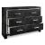 Ashley SM Kaydell PU/Wood Panel Storage Bedroom Set w/LED Lighting, Queen Size