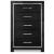 Ashley SM Kaydell PU/Wood Panel Storage Bedroom Set w/LED Lighting, Queen Size