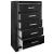 Ashley SM Kaydell PU/Wood Panel Storage Bedroom Set w/LED Lighting, Queen Size