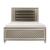 Loudon Leatherette/Mirrored/Wood Platform Bed with LED Lighting