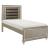 Loudon Leatherette/Mirrored/Wood Platform Bed with LED Lighting