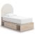 Arloster Fabric/MDF Upholstered Panel Storage Kid's Bedroom Set w/4 Drawers