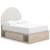 Arloster Fabric/MDF Upholstered Panel Storage Kid's Bedroom Set w/2 Drawers
