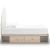 Arloster Fabric/MDF Upholstered Panel Storage Kid's Bed w/4 Drawers, Full Size