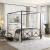 Rapa Canopy Metal Bed, Queen Size