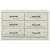 Cambeck MDF/Wood Veneer Dresser w/6 Drawers