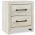 Cambeck MDF/Wood Veneer Nightstand w/2 Drawers